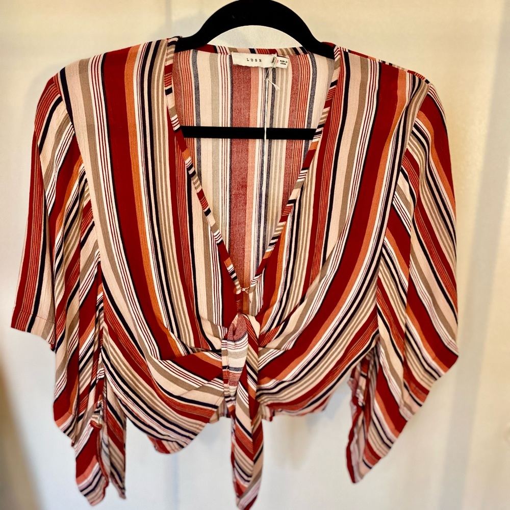 Lush Top, Multicolored, Size Medium, Bohemian Style